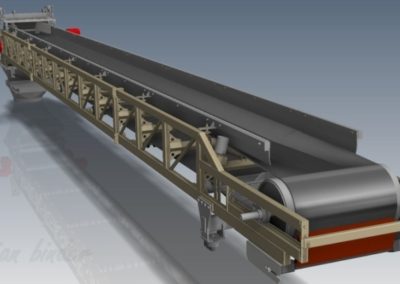 Samonosný vážený pásový dopravník pro technologii dopravy e-sádrovce. (Koncový uživatel - Xella CZ s.r.o.) 2012